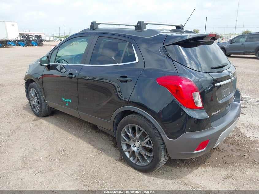 Vin: kl4cj1smxgb732502, lot: 45923405, buick encore sport touring 20163