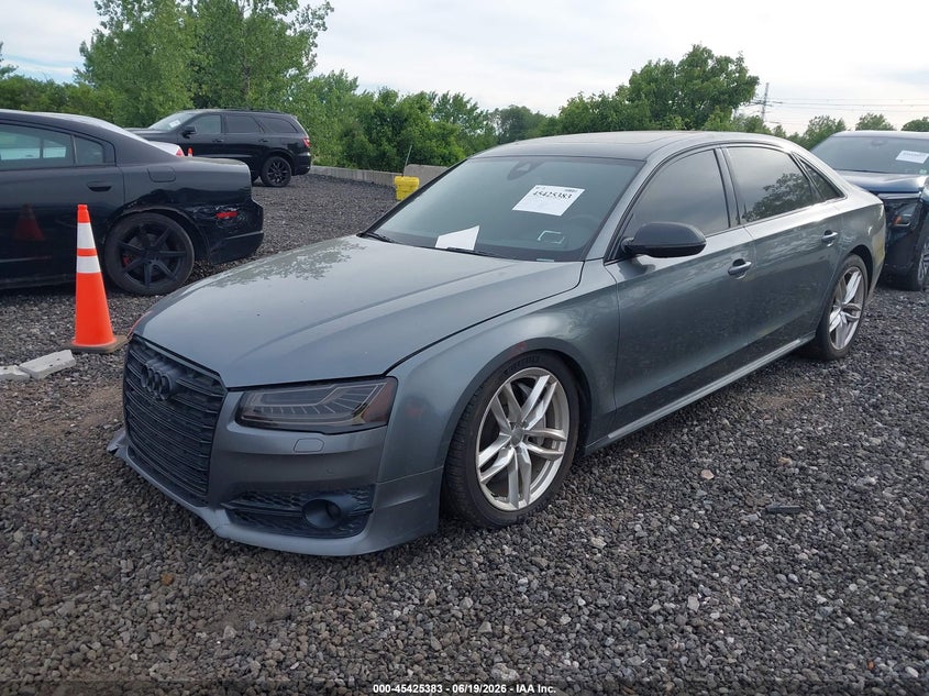Vin: wau43afd4hn007859, lot: 45923438, audi a8 l sport 20172