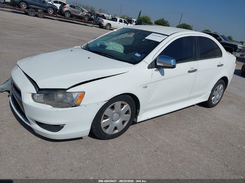 Vin: ja32u2fuxbu038588, lot: 45923492, mitsubishi lancer es 20112