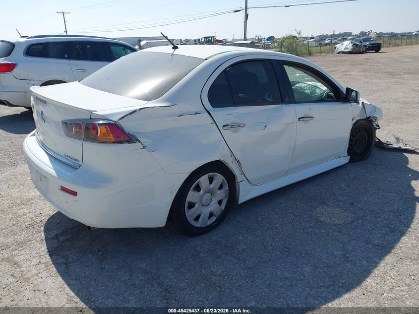 Vin: ja32u2fuxbu038588, lot: 45923492, mitsubishi lancer es 20114