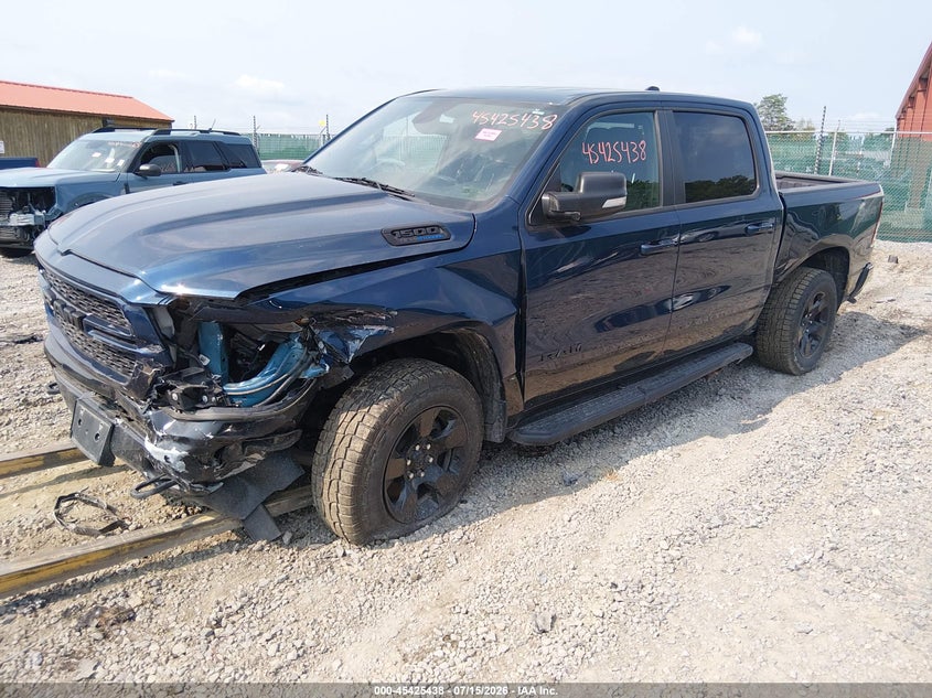 Vin: 1c6srfft1nn128316, lot: 45923493, ram 1500 big horn  4x4 5'7 box 20222