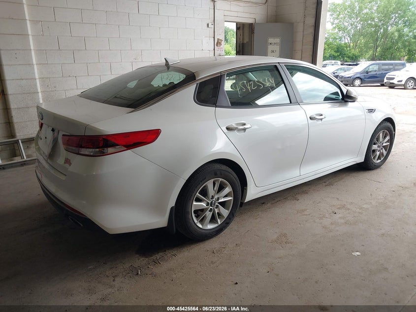 Vin: knagt4l34g5074549, lot: 45923619, kia optima lx 20164