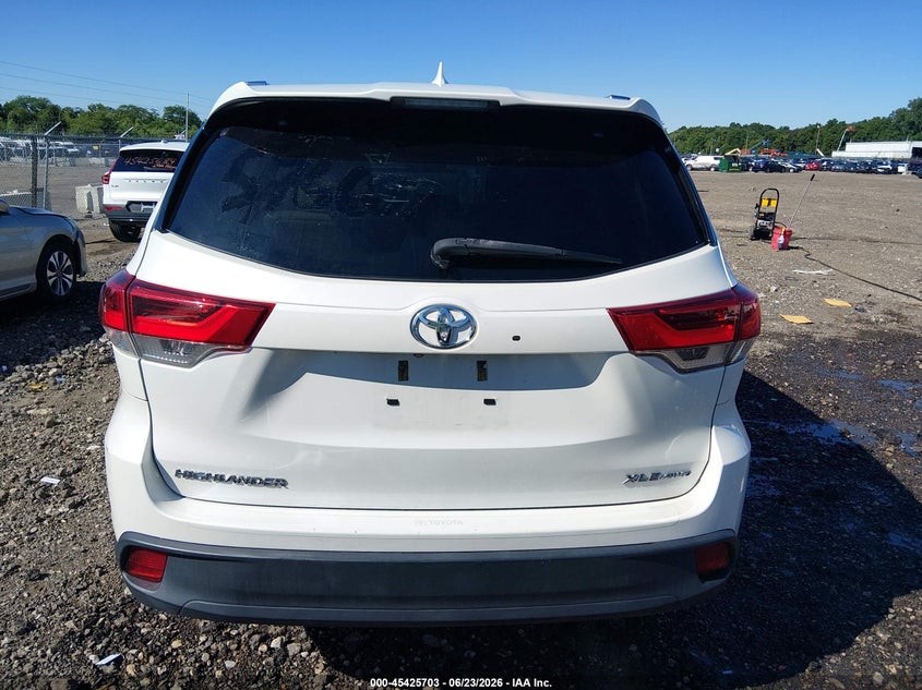 TOYOTA HIGHLANDER 2019 VIN 5TDJZRFH0KS576697