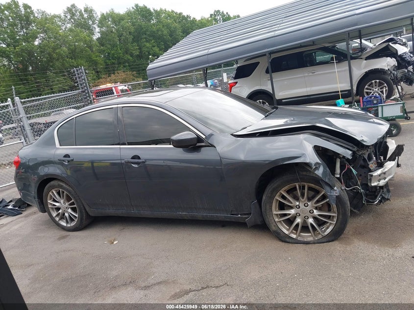 2012 INFINITI G SEDAN 3.7L V-6 DOHC, VVT, 328HP