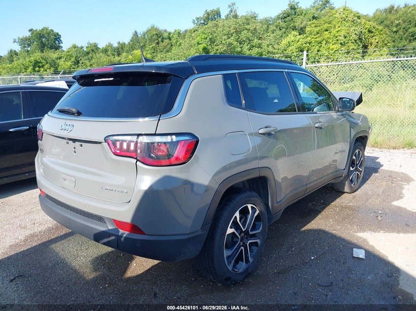 Vin: 3c4njdcn7rt597035, lot: 45924156, jeep compass limited 4x4 20244