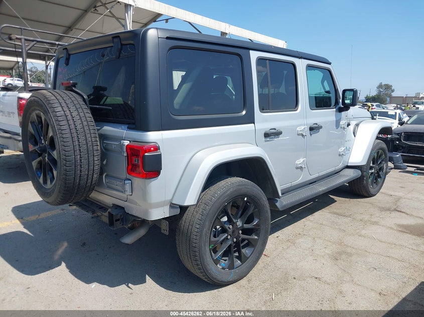 Vin: 1c4jjxp60pw691140, lot: 45924317, jeep wrangler 4xe sahara 4x4 20234