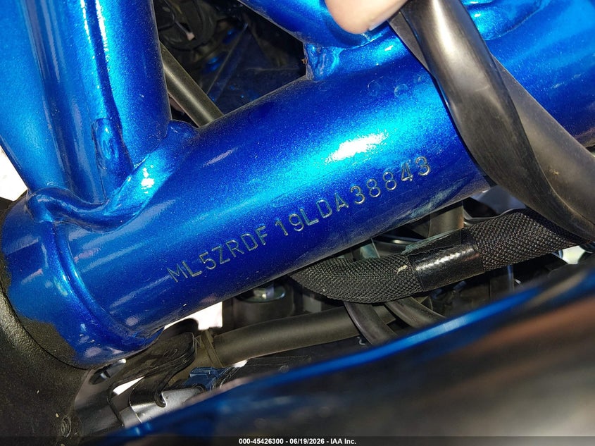 2020 Kawasaki Zr900 F VIN: ML5ZRDF19LDA38843 Lot: 45426300
