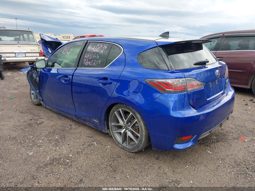 Vin: jthkd5bh6e2209055, lot: 45924499, lexus ct 200h 20143
