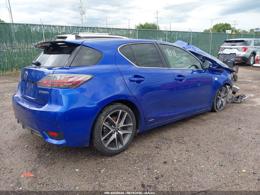 Vin: jthkd5bh6e2209055, lot: 45924499, lexus ct 200h 20144