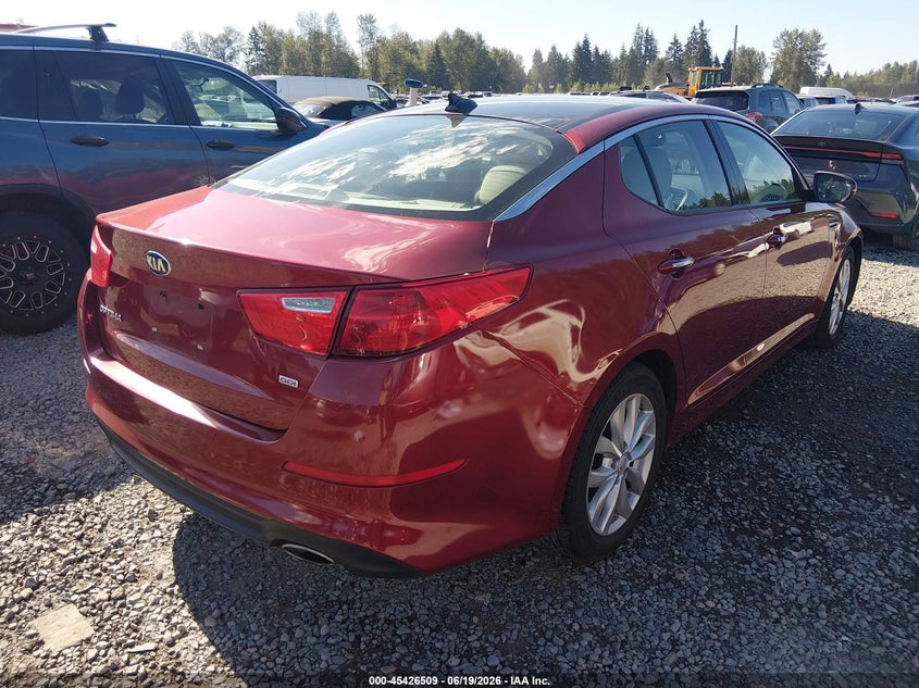 Vin: 5xxgn4a76eg336342, lot: 45924564, kia optima ex 20144