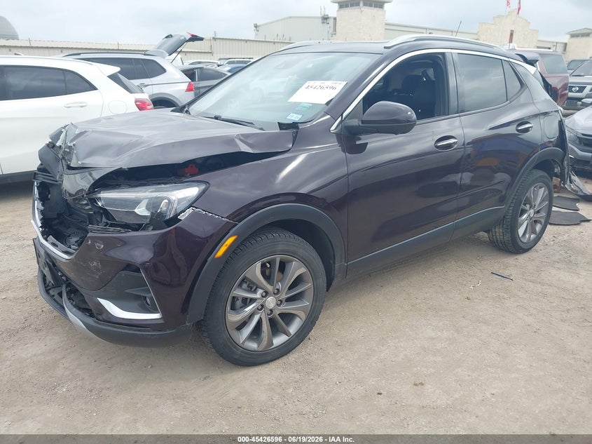 Vin: kl4mmgsl7mb150777, lot: 45924651, buick encore gx awd essence 20212