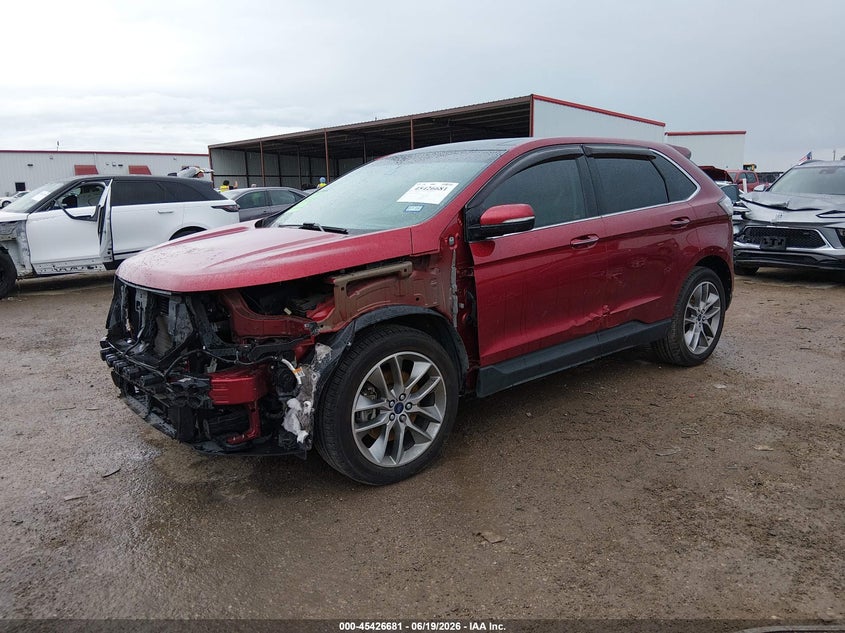 Vin: 2fmpk3k81gbb26725, lot: 45924736, ford edge titanium 20162