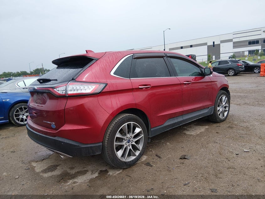 Vin: 2fmpk3k81gbb26725, lot: 45924736, ford edge titanium 20164