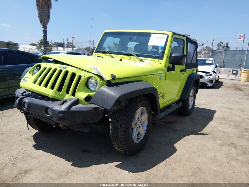 2016 Jeep Wrangler, Удар спереди, IAAI, VIN 1C4AJWAG8GL310955 — фото 2