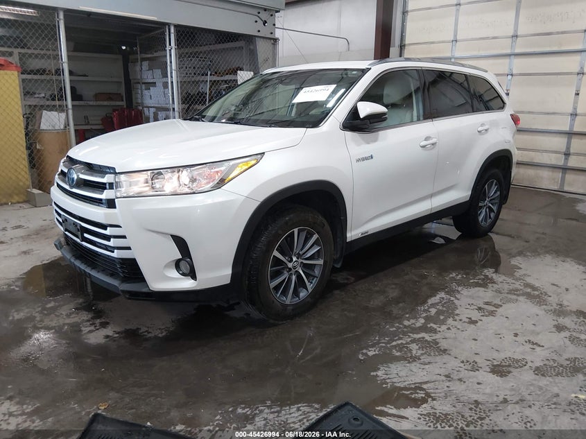 Vin: 5tdjgrfh4k5054080, lot: 45925049, toyota highlander hybrid xle 20192