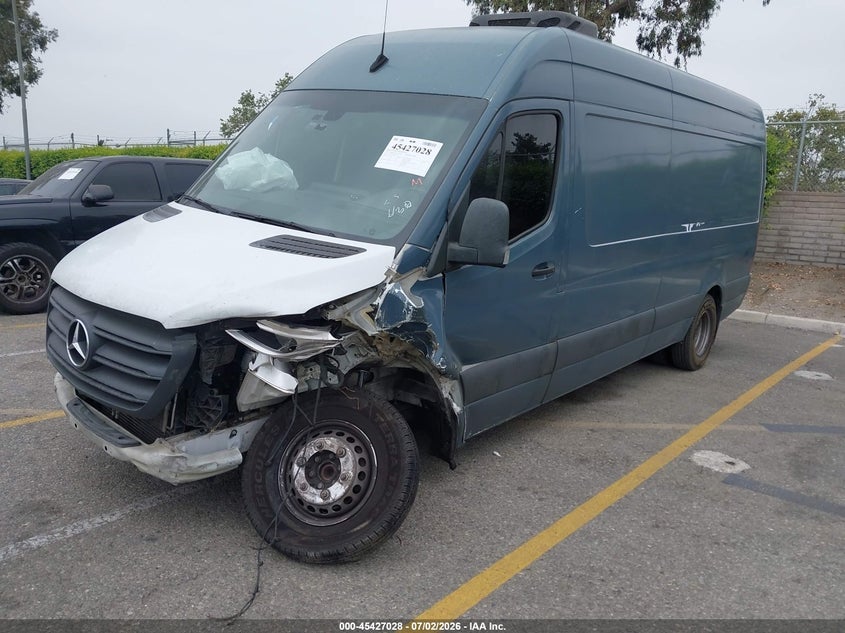 Vin: wd4pf1cd0kp156606, lot: 45925083, mercedes-benz sprinter 3500 high roof v6 20192