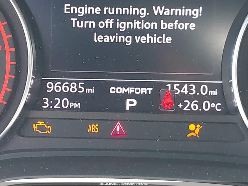 2019 AUDI A4 SEDAN 2.0L I-4 DI, DOHC, VVT, TURBO, 188HP