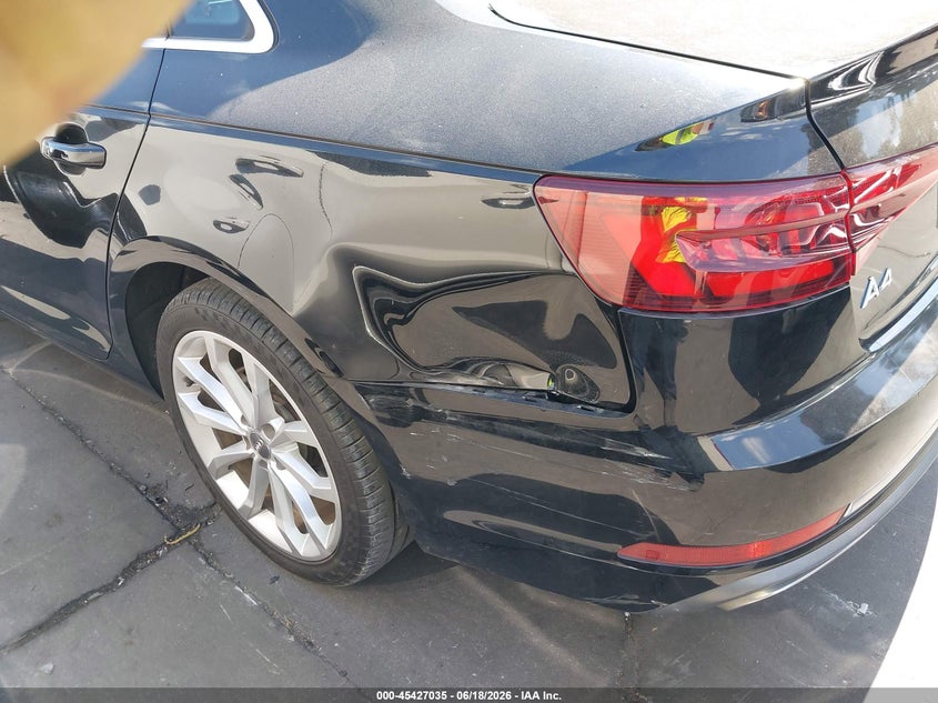 2019 AUDI A4 SEDAN 2.0L I-4 DI, DOHC, VVT, TURBO, 188HP