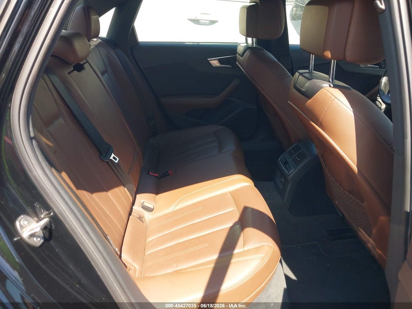 2019 AUDI A4 SEDAN 2.0L I-4 DI, DOHC, VVT, TURBO, 188HP