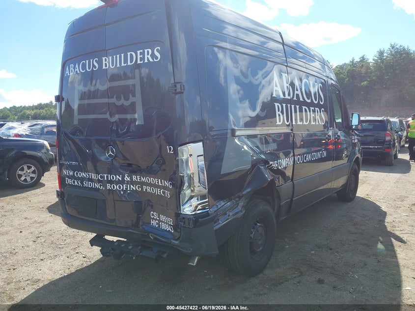 Vin: w1y4kbhy2tt602365, lot: 45925477, mercedes-benz sprinter 2500 standard roof 4-cyl diesel 20264