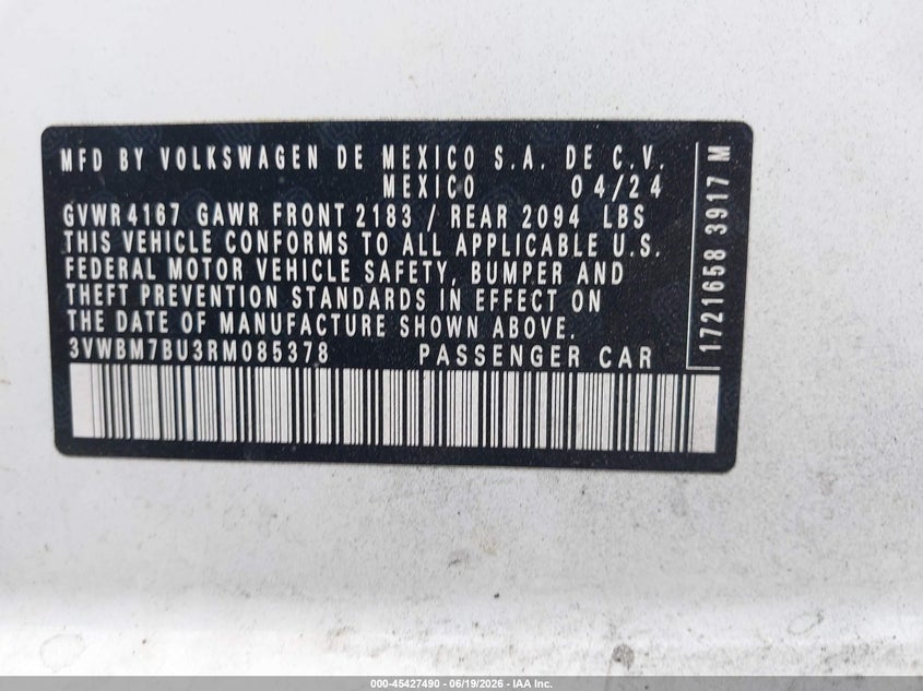 2024 VOLKSWAGEN JETTA 1.5T SPORT — Photo 9