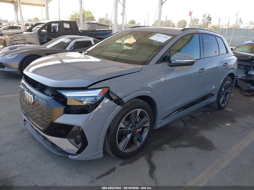 Vin: wa1lubfz0rp052407, lot: 45925596, audi q4 e-tron premium plus 55 quattro 20242