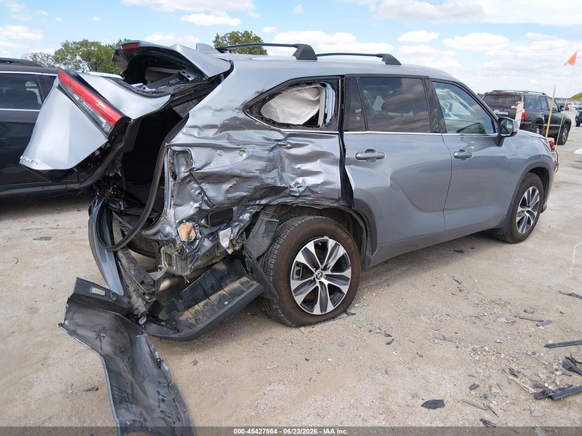 Vin: 5tdgzrbh1ms092850, lot: 45925619, toyota highlander xle 20214