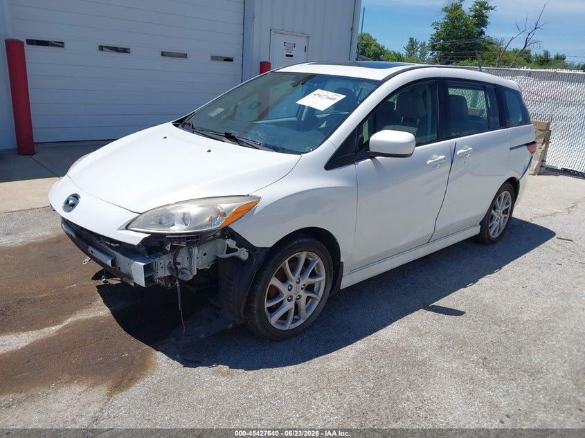 Vin: jm1cw2dl9c0123540, lot: 45925695, mazda mazda5 grand touring 20122