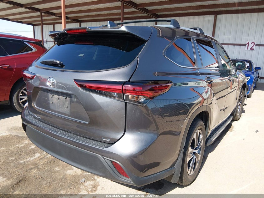Vin: 5tdkdrah7ss550642, lot: 45925845, toyota highlander xle 20254