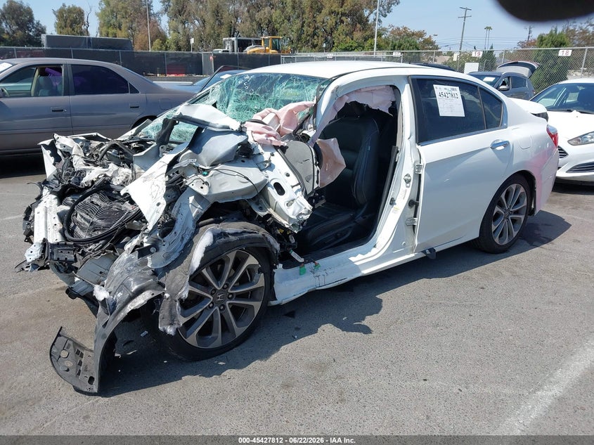 Vin: 1hgcr2f54da210975, lot: 45925867, honda accord sport 20132