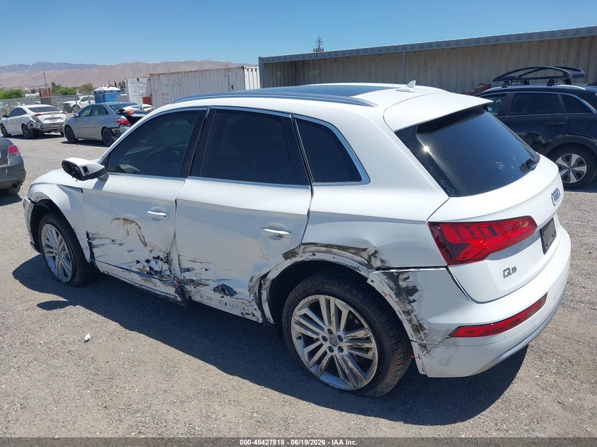 Vin: wa1cnbfy9j2036695, lot: 45925873, audi q5 2.0t premium/2.0t tech premium 20183