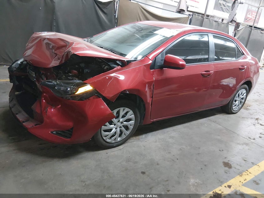 2018 Toyota Corolla, Front End, IAAI, VIN 5YFBURHE0JP807384 — photo 2