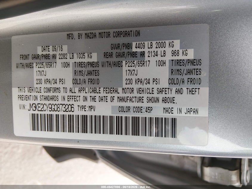 2016 MAZDA CX-5 TOURING — Photo 9