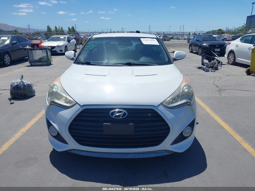 2013 Hyundai Veloster Turbo W/Black VIN: KMHTC6AE6DU139755 Lot: 45427939