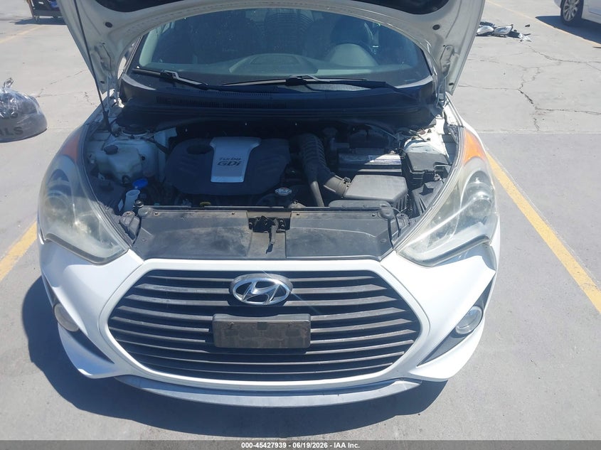 2013 Hyundai Veloster Turbo W/Black VIN: KMHTC6AE6DU139755 Lot: 45427939