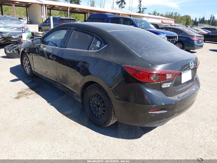 Vin: jm1bm1u77g1297329, lot: 45926088, mazda mazda3 i sport 20163