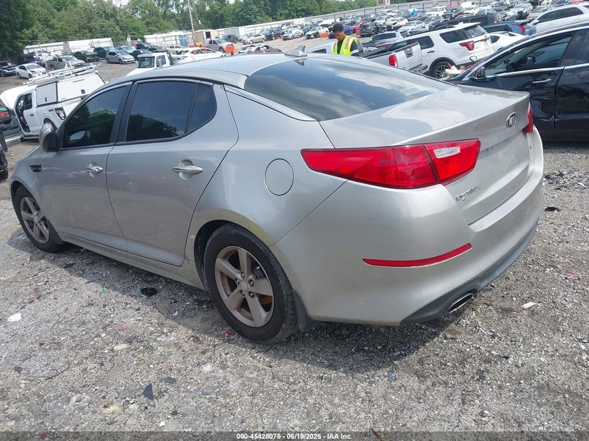 Vin: 5xxgm4a72fg449449, lot: 45926130, kia optima lx 20153