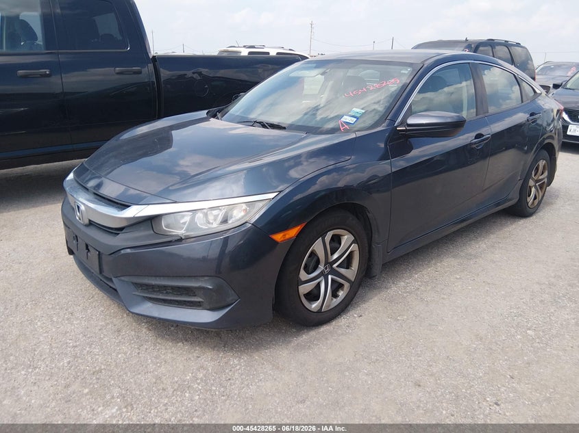 Vin: 19xfc2f52he032158, lot: 45926349, honda civic lx 20172