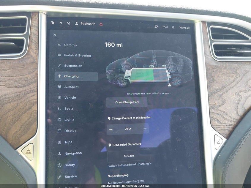 2017 Tesla Model X VIN: 5YJXCAE21HF055379 Lot: 45428309