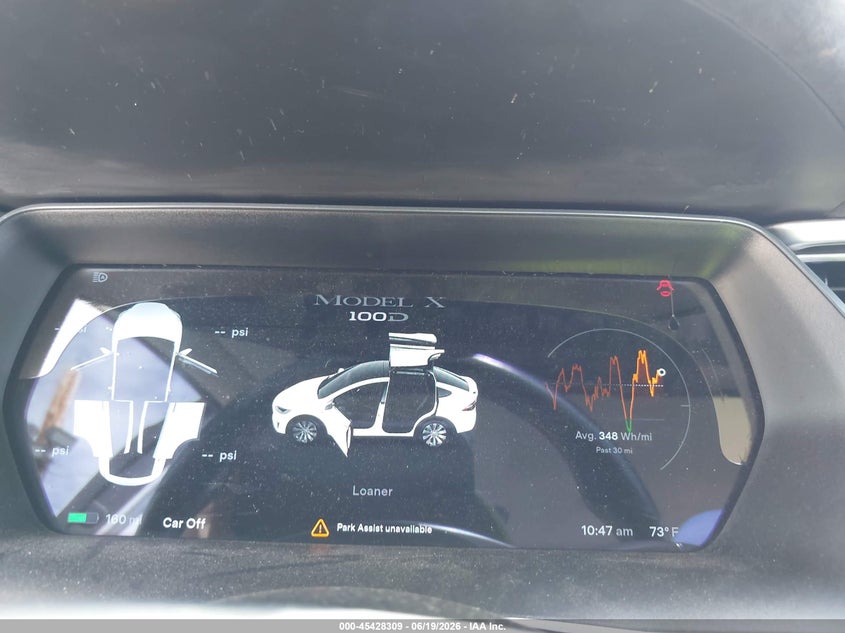 2017 Tesla Model X VIN: 5YJXCAE21HF055379 Lot: 45428309