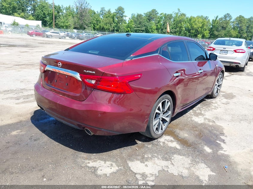 Vin: 1n4aa6ap8gc432978, lot: 45926747, nissan maxima 3.5 platinum 20164