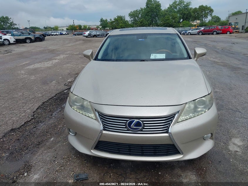 LEXUS ES 300H 2013 VIN JTHBW1GG6D2017667