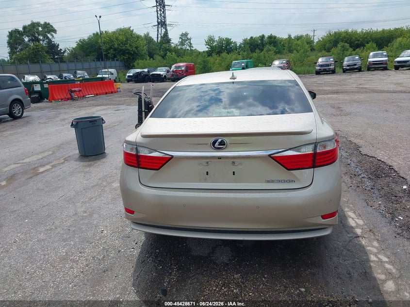 LEXUS ES 300H 2013 VIN JTHBW1GG6D2017667