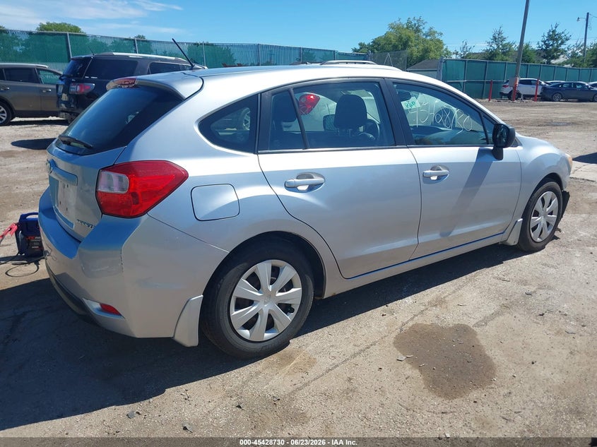 Vin: jf1gpaa61ch204014, lot: 45926830, subaru impreza 2.0i 20124