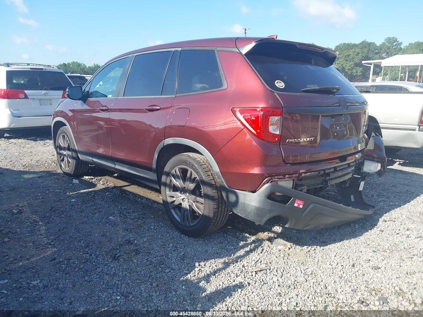 Vin: 5fnyf7h5xlb000345, lot: 45926950, honda passport 2wd ex-l 20203
