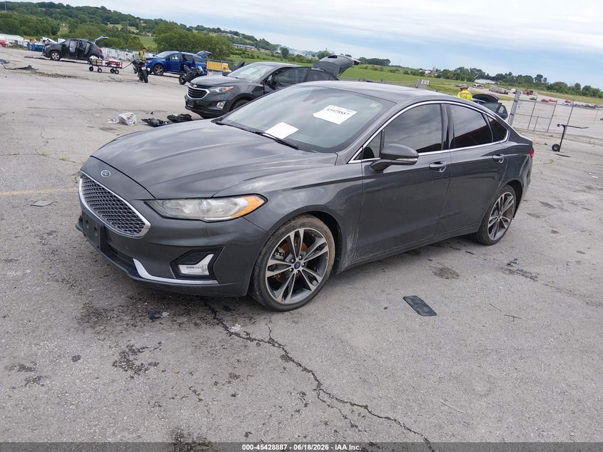 2019 Ford Fusion Titanium 3FA6P0D95KR117791 photo 1