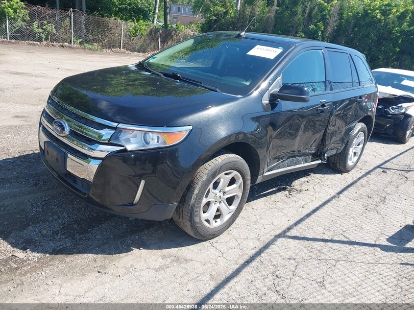Vin: 2fmdk4jc1ebb71756, lot: 45927038, ford edge sel 20142