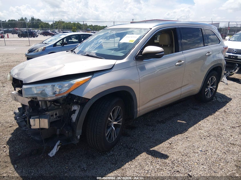 2016 Toyota Highlander Xle V6 5TDKKRFH9GS152726 photo 1