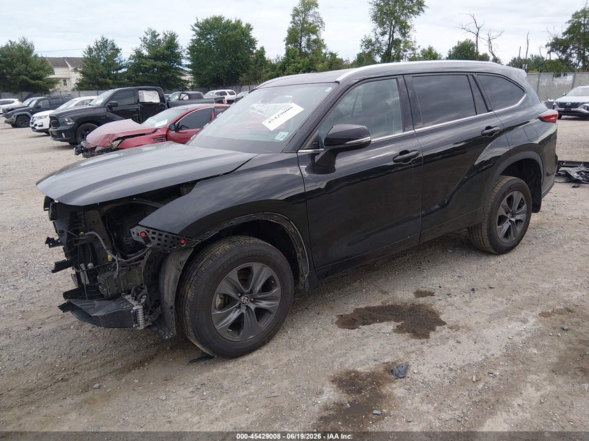Vin: 5tdgzrbhxms541782, lot: 45927108, toyota highlander xle 20212