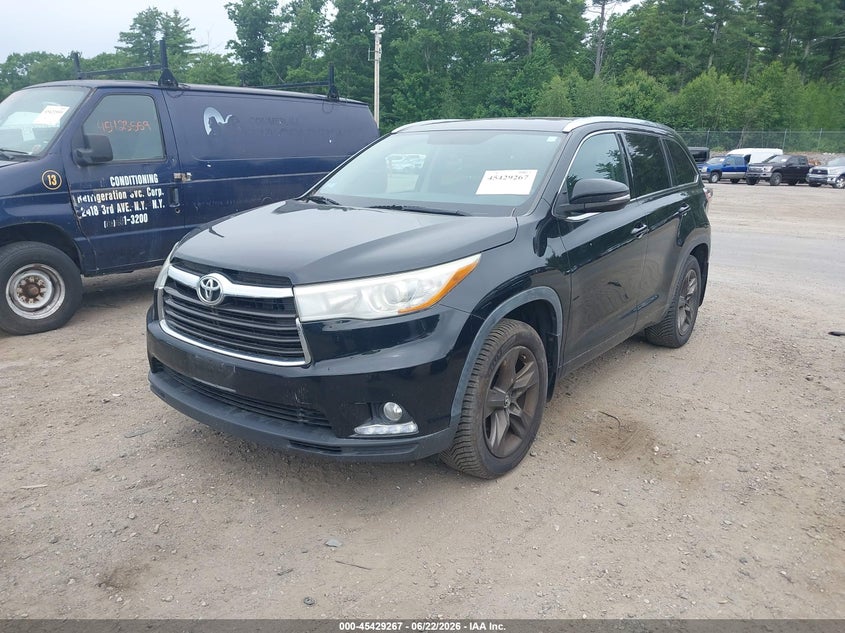 Vin: 5tddkrfh9gs258117, lot: 45927367, toyota highlander limited v6 20162